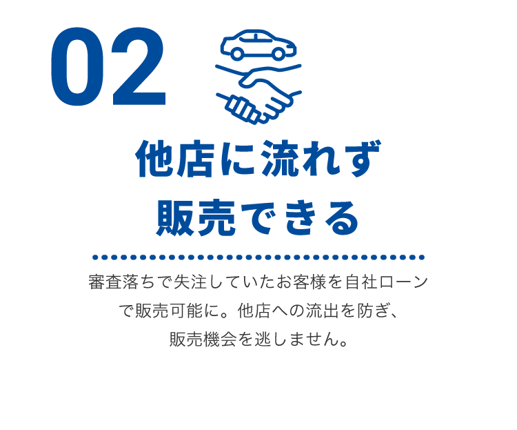 02 他店に流れず販売できる